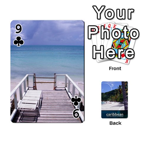 Caribbean Playing Cards By Asha Vigilante Front - Club9