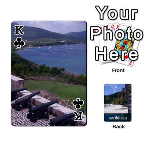 King Caribbean Playing Cards By Asha Vigilante Front - ClubK