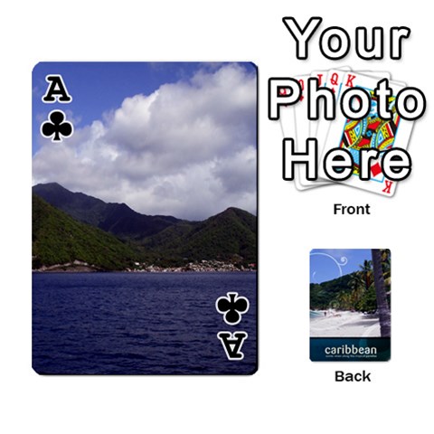Ace Caribbean Playing Cards By Asha Vigilante Front - ClubA