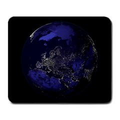 earth by night - Large Mousepad