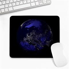 earth by night - Large Mousepad