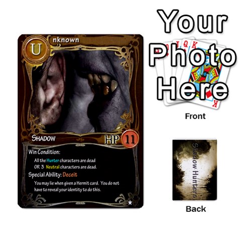 King Shadow Hunters Cards By Brian M Front - HeartK