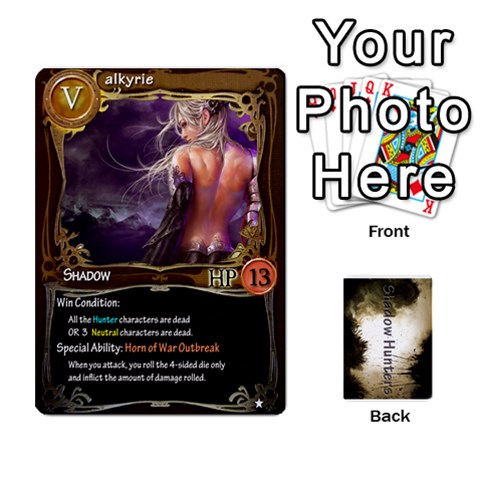 Queen Shadow Hunters Cards By Brian M Front - ClubQ