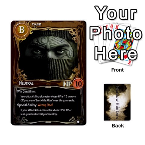 Shadow Hunters Cards By Brian M Front - Spade8