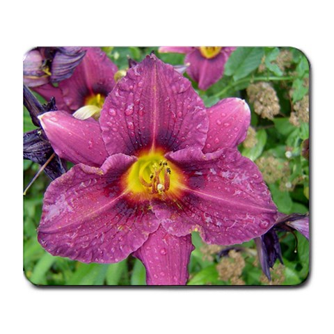 Purple Flower By Alison Parden Bates 9.25 x7.75  Mousepad - 1