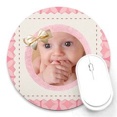 baby mousepad - Round Mousepad