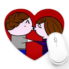 Kissie! - Heart Mousepad