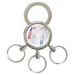 Kissing KeyChain - 3-Ring Key Chain