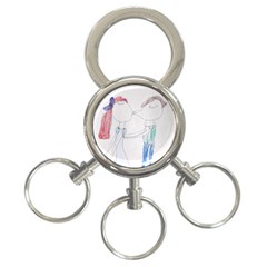 Kissing KeyChain - 3-Ring Key Chain