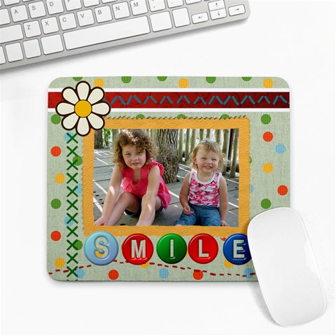  smile  Mousepad By Sandy Front