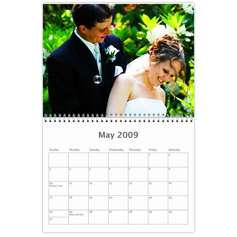 Wedding Calender By Lisa May 2009
