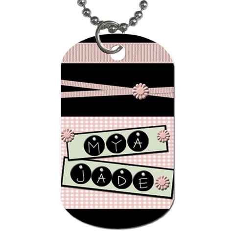 A Dog Tag I Made For Mya By Shawna Front