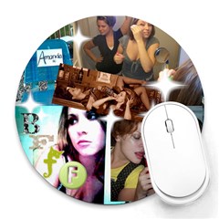 bfff - Collage Round Mousepad