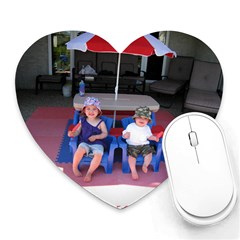 Ava and Alex - Heart Mousepad