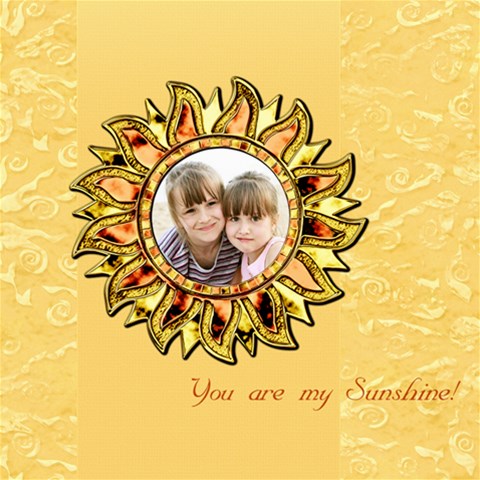 Sunshine By Diann 8 x8  Scrapbook Page - 1