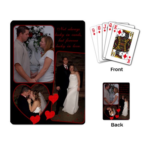 Wedding Playing Cards By Jessica Navarro Back