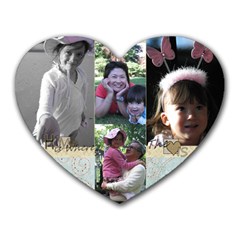 Mom and dad mousepad - Heart Mousepad