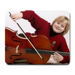 Jordan with his cello - Large Mousepad