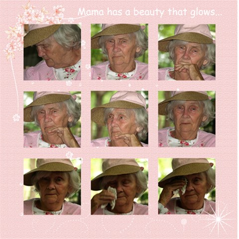 Mama In Pink By Judy 12 x12  Scrapbook Page - 1