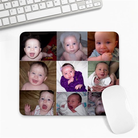 Sarah Noelle  By Amber Jenkins White 9.25 x7.75  Mousepad - 1
