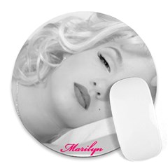 marilyn mousepad - Collage Round Mousepad