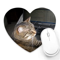 Abby does facebook too! - Heart Mousepad