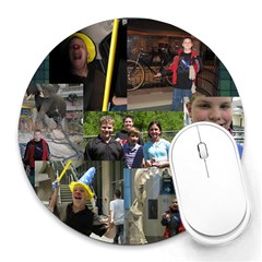 drew - Collage Round Mousepad