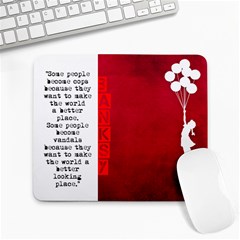 banksy - Large Mousepad