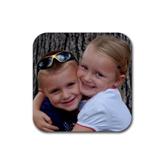 kids coaster - Rubber Coaster (Square)