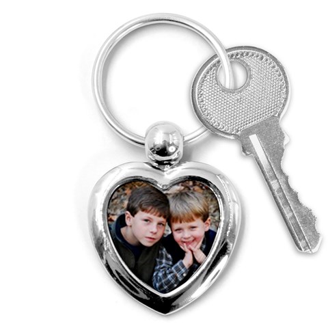 Ethan And Jacob Heart Keychain By Wendy Green Front