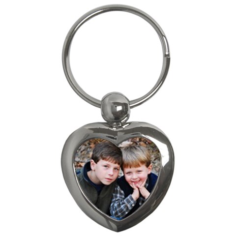 Ethan And Jacob Heart Keychain By Wendy Green Front