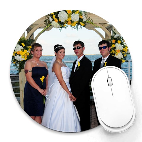 Bethany By Mary Sulter 8 x8  Round Mousepad - 1