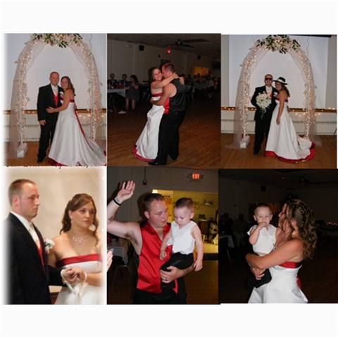 8 X 10 Collage Wedding Picture By Bonnie Peloquin 10 x8  Print - 1