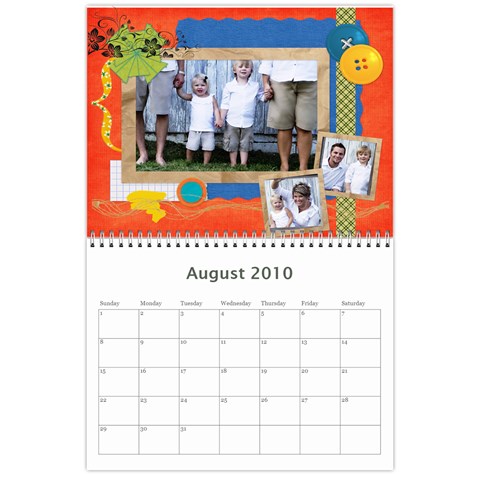 2010 Calendar By Joni Aug 2010