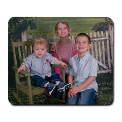 3 of my grandkids mousepad - Large Mousepad