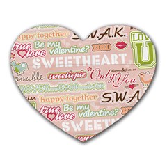 Dianne Rigdon Designs - SWAK Mousepad - Heart Mousepad