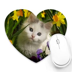 Kitty - Heart Mousepad