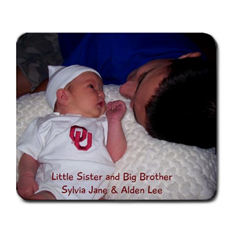 Little Sister Big Brother By Jill Davis 9.25 x7.75  Mousepad - 1