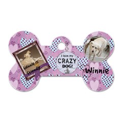 Winnies tag - Dog Tag Bone (Two Sides)
