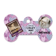 Winnies tag - Dog Tag Bone (Two Sides)