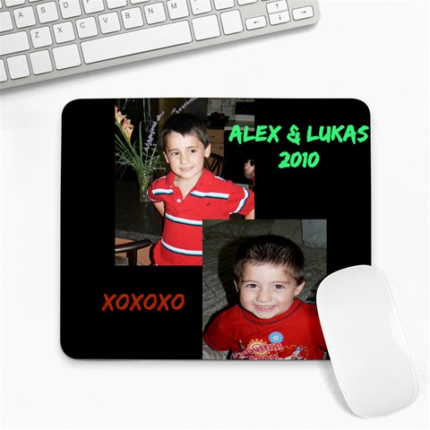 Alex & Lukas 2010 By Lili 9.25 x7.75  Mousepad - 1