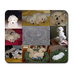 Bichon Love - Collage Mousepad