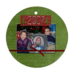 A christmas ornament  I made - Ornament (Round)