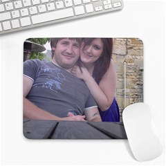 me and lee - Large Mousepad