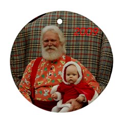 1st xmas - Round Ornament (Two Sides)