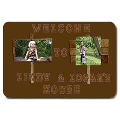 logan and lindy door mat - Large Doormat