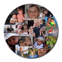 My 100% free mousepad - Collage Round Mousepad