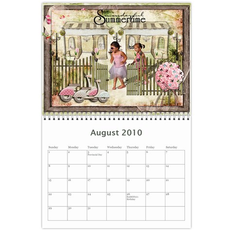 Our Calendar 2010 By Ramona Aug 2010