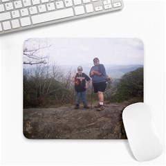 BLOOD MOUNTAIN HIKE--BARRY AND WILL - Large Mousepad