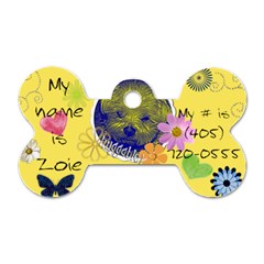 zoie dog tag - Dog Tag Bone (Two Sides)